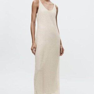 Bridal zara beaded sequence  midi dress - size m